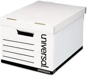 Universal Heavy-Duty Fast Assembly Lift-Off Lid Storage Box - UNV95224