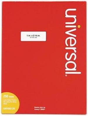 Universal White Labels - UNV80120