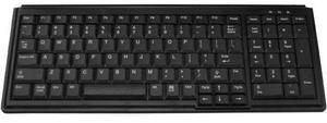 TG3 Electronics KBA-TG103-BNUNUS TG3 Keyboard - Black, 103 Key Low Profile/Small Footprint