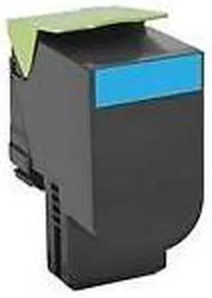 Lexmark High Yield Cyan Return Program Toner Cartridge for US Government (3 000 Yield) (TAA Compliant Version of 80C1H