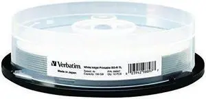 Verbatim Americas Llc Bd-r Xl 100gb 4x White Inkjet Printable, Hub Printable - 10pk Spindle