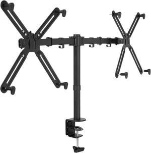 VIVO Non-VESA Dual Monitor Arm Desk Mount up to 27" Fully Adjustable Stand with VESA Adapter Brackets (STAND-V002VA)