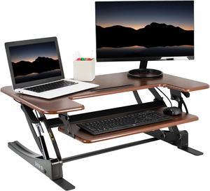 Vivo 36 Wide Compact Electric Adjustable Height Sit Stand Desk