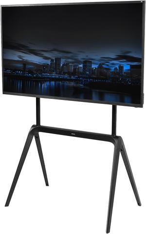 VIVO Artistic 65" to 86" LED LCD Screen Steel Studio TV Display Stand, Adjustable TV Mount with 4 Legs (STAND-TV86B)