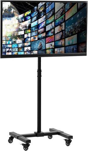 VIVO Mobile TV Display Stand for 13" to 50" LED LCD Flat Panel Screen, Rolling Floor Stand with Wheels (STAND-TV07W)