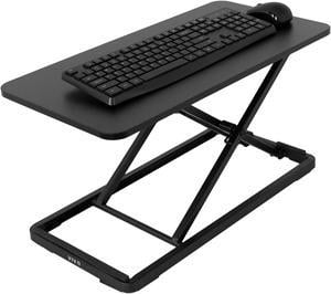 VIVO Black Ergonomic Single Top 24" Scissors Lift Keyboard and Mouse Riser for Sit Stand Workstations (DESK-V024A)