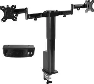VIVO Electric 20" to 32" Dual Monitor Desk Mount, Touch Screen Memory Controller, Height Adjustable Stand (STAND-E-102A)