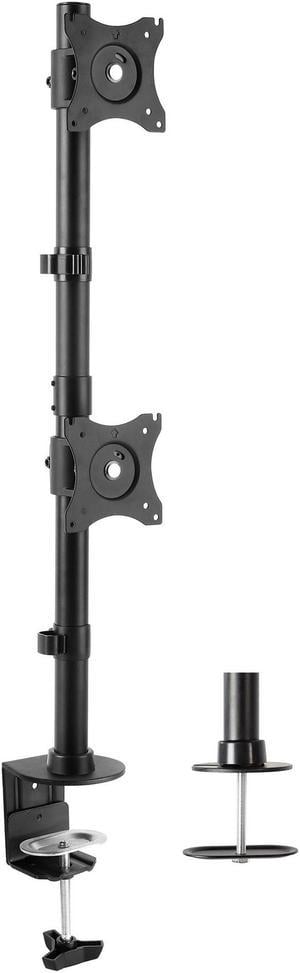 VIVO Dual Computer Monitor Desk Mount Stand, Vertical Array for 2 Ultrawide Screens up to 34" (STAND-V002R)