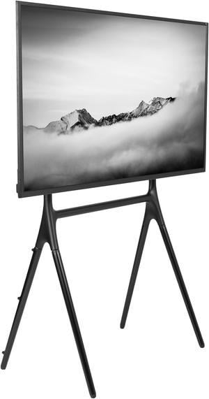 VIVO Black Artistic Easel 49" to 70" LED LCD Screen Studio TV Display Stand | Adjustable TV Mount with 4 Legs (STAND-TV70AB)