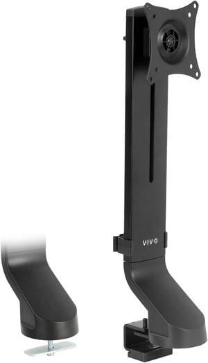 VIVO Black Single Monitor Sit-Stand Workstation Compatible Adjustable Arm for One (1) Screen up to 32" (STAND-V001U)