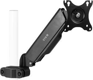 VIVO Steel Universal Pole Mount, Pneumatic Monitor Arm with VESA Bracket, Fits 17" to 32" Screens, MOUNT-POLE05A