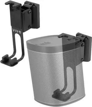 VIVO Black Dual Adjustable Wall Speaker Mounts Designed for Sonos One, SL, and Play:1 Audio Speakers (MOUNT-PLAY1B)