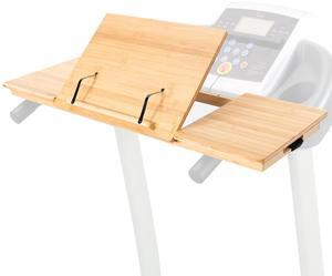 VIVO Universal Bamboo Tilting Treadmill Desk for Laptops, Tablets, and More