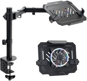 VIVO Laptop Computer Notebook Desk Mount Stand with RGB Fan, Fits 12" to 15.6"