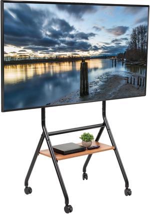 VIVO Mobile Heavy-Duty Height Adjustable Studio TV Cart, Fits 37" to 86" Screens (STAND-TV86RD)