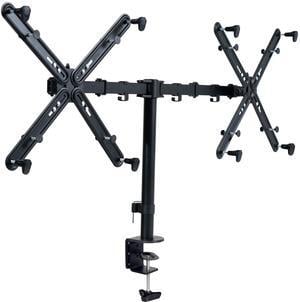 VIVO Non-VESA Dual Monitor Arm Desk Mount up to 27" Fully Adjustable Stand with VESA Adapter Brackets (STAND-V002VA)