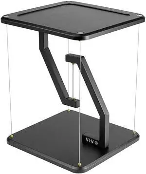 VIVO Universal Black 12" Tensegrity Speaker Stand, Floating Tabletop Platform