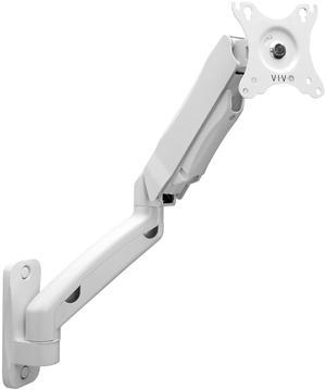 VIVO White Pneumatic Articulating Extended Arm, 17" to 32" Monitor Wall Mount