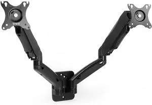 VIVO Black Pneumatic Spring Extended Arm, Full Motion Articulating Dual 17" to 32" Computer Monitor Wall Mount (MOUNT-V002G)