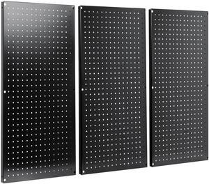 VIVO Steel Wall Mounted 48 x 32 inch Pegboard (3 Panels), Magnetic Office Accessory Organizer, PP-WM48B