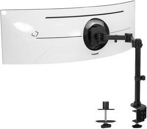 VIVO Single Clamp-on Large Monitor Desk Mount for up to 49 inch Ultrawide Computer Screens Weighing 44 lbs, Black, STAND-V100M