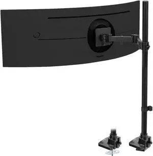 VIVO Single Ultrawide Monitor Extra Tall Adjustable Desk Mount for Computer Screens up to 49", Black (STAND-V100T)