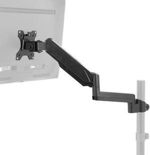 VIVO Black Fully Adjustable Single Pneumatic Monitor Arm for Desk Mount Stand