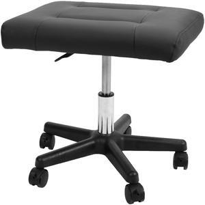 VIVO Black 2-in-1 Ergonomic Footrest, Height Adjustable Desk Stool