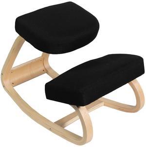 VIVO Ergonomic Wooden Rocking Kneeling Chair, Rocker Stool for Home & Office