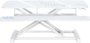 VIVO White Dry Erase Height Adjustable 36" Standing Desk Monitor Riser