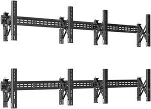 VIVO Pop-Out Steel 2x2 Video Wall Mount for 4 TV Screens 37 to 65 inches, Wide VESA Range, Screen Leveling, MOUNT-VW65-4