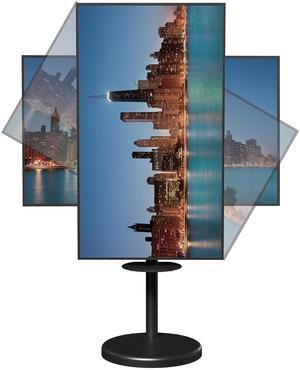 VIVO Mobile 70" TV Floor Stand with Shelf and Hidden Casters, 66 lbs Max Weight, Black, STAND-TVHD8B