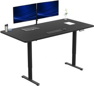 VIVO Electric Dual Motor 71 x 36 Standing Desk, Black Top, Black Frame