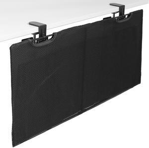VIVO Black Clamp-on 30" Privacy & Cable Management Organizer Sleeve Wire Hider Panel for Desk (DESK-SKIRT-30P)
