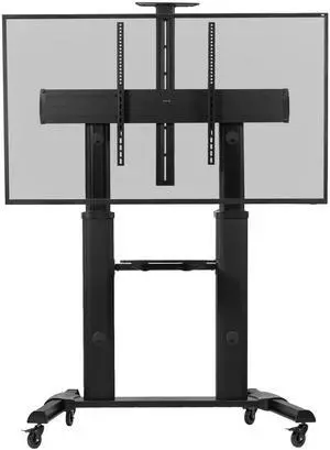 VIVO Black Ultra Heavy Duty Mobile Stand TV Cart Mount | Fits 32" to 100" Flat Screens (STAND-TV22B)
