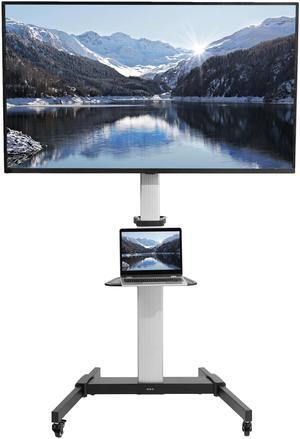 VIVO Heavy Duty TV Cart for Flat Screen Panel Mobile Stand fits 32" to 83"