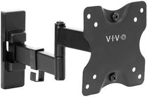 VIVO Full Motion Wall Mount for 13" to 27" LCD LED TV & Computer Monitor Screens | Tilt and Swivel Bracket (MOUNT-VW01M)