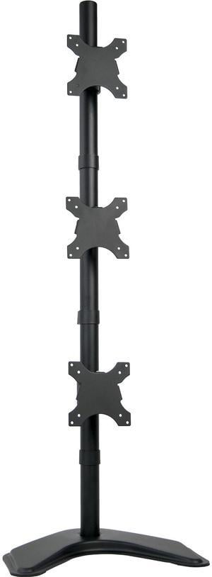 VIVO Triple LCD Monitor Desk Stand, Desktop Mount, Free Standing Vertical 3 Screens up to 27" (STAND-V003D)