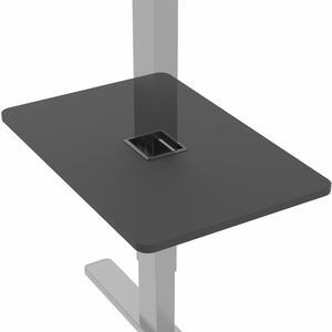 VIVO Black Adjustable Under Desk 16" x 12" Leg Shelf, Hidden Storage Tray