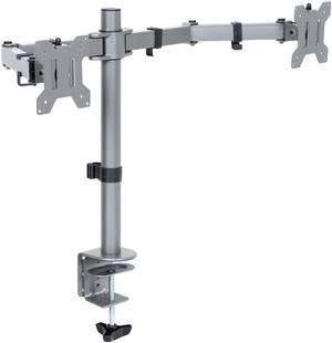 VIVO Gray Dual Monitor Desk Mount Stand, Fits Computer Screens up to 30"