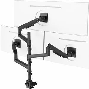 VIVO Pneumatic Triple Ultrawide Computer Monitor Desk Mount for Screens upto 49"
