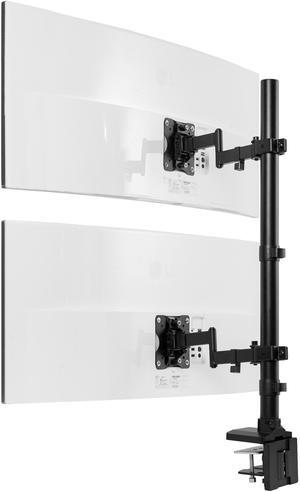 VIVO Ultra Wide Dual Monitor Mount, Tall Stand, Fits up to 43" Computer Screens