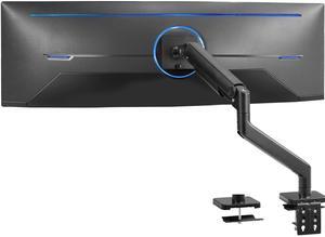 VIVO Black Mechanical Arm Computer Monitor Desk Mount, Fits Ultrawides up to 49"