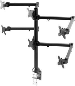 VIVO Steel Hex Monitor Heavy Duty Desk Mount Fully Adjustable Stand | Holds Six (6) Screens up to 32" (STAND-V106A)