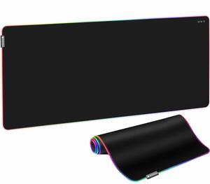 VIVO Black 71" x 30" Full Size Desk Pad with RGB Ambient Lighting