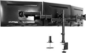 VIVO Triple Monitor Adjustable Mount Articulating Stand for 3 Screens up to 24"