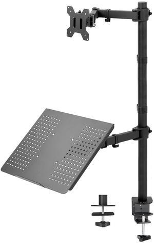 VIVO Laptop & Monitor Mount Extra Tall Adjustable Stand fits 1 Screen up to 32"