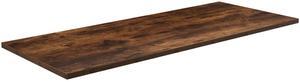 VIVO Rustic Vintage Brown 55" x 24" Square Corner Table Top for Standing Desk Frames