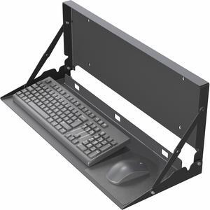 VIVO Black Flip Down 24 inch Keyboard Tray Wall Mount with Mouse Pad