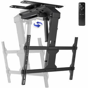 VIVO Electric Flip Down and Swivel Ceiling TV Mount for 37 to 70 inch Screens, App and Voice Control, MOUNT-E-FD75C-S